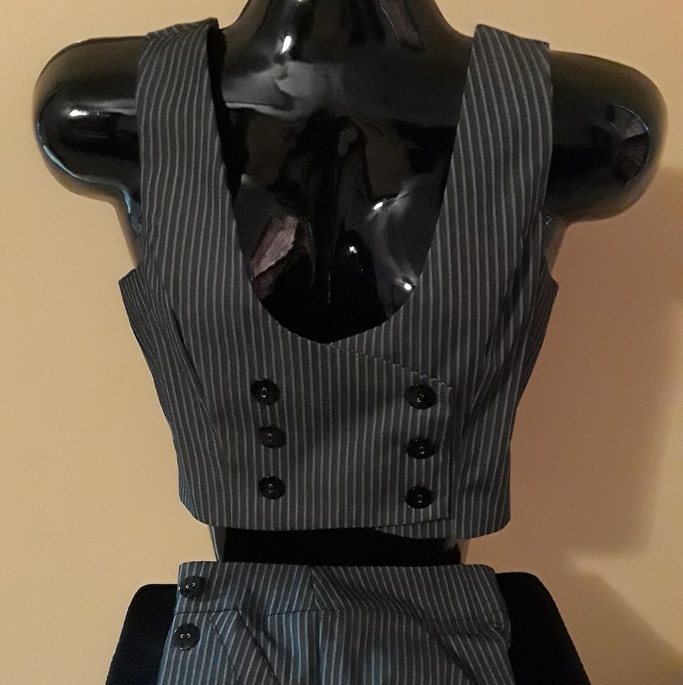 Mini Pimp Striped Pant Suit